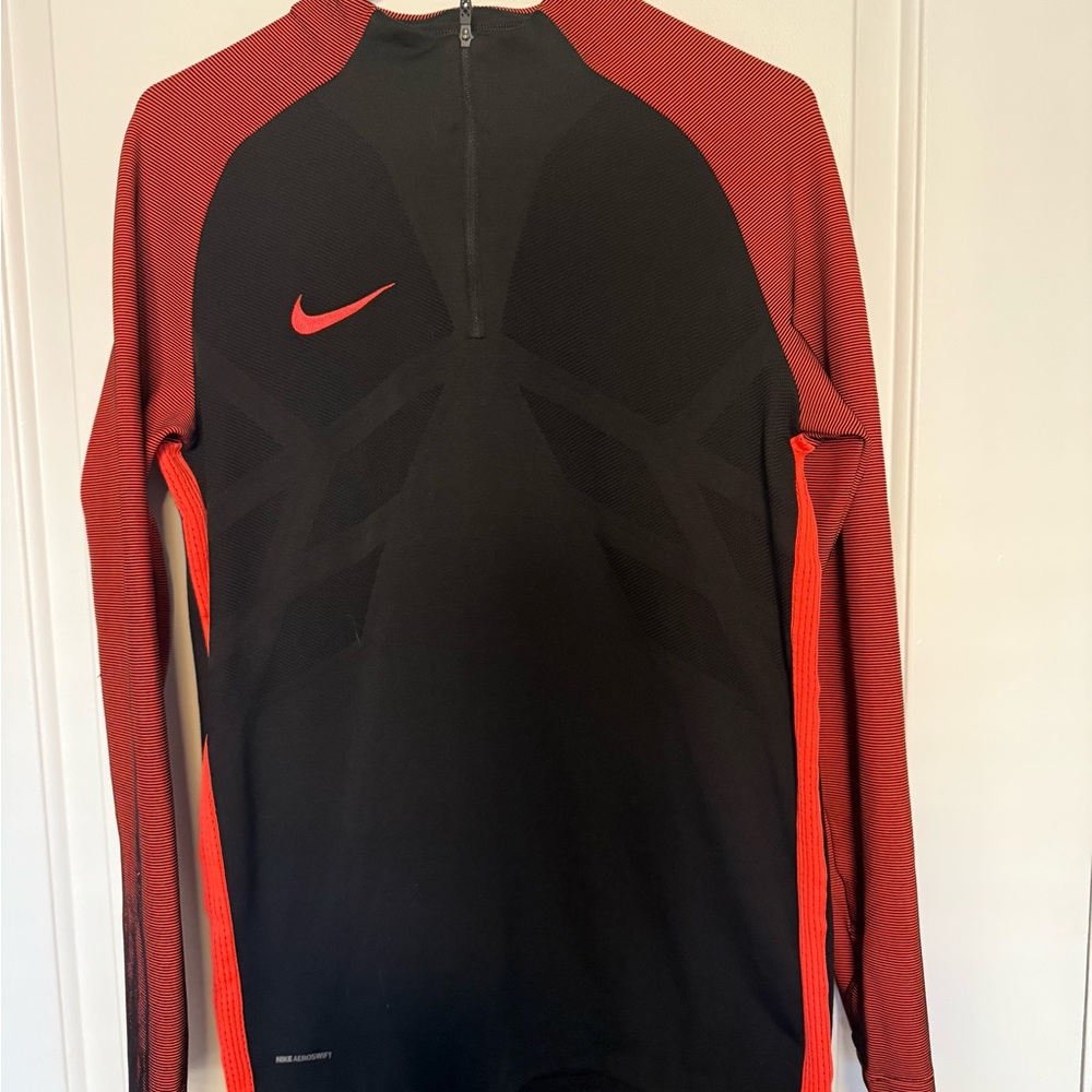 Nike Black and Red Athletic Top